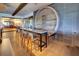 Stunning bistro featuring a unique circular bar, seating for six and contemporary design throughout at 4824 Benito Ct, Bradenton, FL 34211