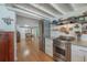 Kitchen view showing stainless steel appliances, granite countertops, and an open design at 604 W Hilda St, Tampa, FL 33603