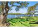 Private dock overlooking a serene waterfront with lush greenery for enjoying outdoor water activities and relaxation at 7049 Peninsular Dr, New Port Richey, FL 34652