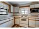 Bright kitchen featuring white cabinets, modern appliances, and a window that provides natural light and ventilation at 10514 52Nd N Ave, St Petersburg, FL 33708