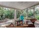 Relaxing screened porch with natural surroundings, offering a serene outdoor space at 10514 52Nd N Ave, St Petersburg, FL 33708