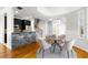 Cozy dining area adjacent to kitchen with modern lighting at 2920 W El Prado Blvd # 4, Tampa, FL 33629