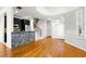 Spacious dining area with natural light next to the staircase and island kitchen at 2920 W El Prado Blvd # 4, Tampa, FL 33629