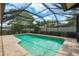 Backyard screened-in pool with brick patio, offering a private and refreshing outdoor space at 3388 Tarpon Woods Blvd, Palm Harbor, FL 34685