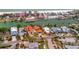 Beautiful aerial view of waterfront homes and canal leading to ocean beach at 4151 Belle Vista Dr, St Pete Beach, FL 33706