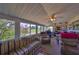 Comfortable seating with clear views of outside landscaping and nice lighting at 607 Fox Hills Dr, Sun City Center, FL 33573