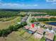 Expansive aerial view of a residential neighborhood with houses, pools, and lush green landscaping on a sunny day at 14239 Swiss Bridge Dr, Riverview, FL 33579