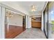 Balcony with wet bar showing hardwood floors into living space at 2403 S Ardson Pl # 902B, Tampa, FL 33629