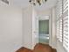 Hallway space with hardwood floors and neutral colored walls at 2403 S Ardson Pl # 902B, Tampa, FL 33629
