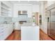 Contemporary kitchen boasts stainless steel appliances, sleek cabinetry, and a large island at 2927 W Bayshore Ct, Tampa, FL 33611