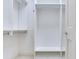 Empty walk-in closet showing shelving and storage space at 2927 W Bayshore Ct, Tampa, FL 33611