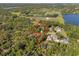 Aerial view of property including the home and surrounding acreage at 308 N Smokey Mountain Rd, Seffner, FL 33584