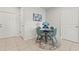 Cozy dining room with a glass table, comfortable seating, and decorative accents for inviting meals at 3138 Victoria Inlet Dr, Holiday, FL 34691