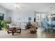 The living room is bright and airy with plenty of room to relax and entertain at 6495 Shoreline Dr # 8106, St Petersburg, FL 33708
