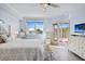Light and airy main bedroom with balcony access and view at 6495 Shoreline Dr # 8106, St Petersburg, FL 33708