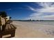 Stunning beach view highlighting the proximity of the property to the water and skyline at 895 S Gulfview Blvd # 309, Clearwater Beach, FL 33767