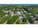 Aerial shot of a house and neighborhood of closely knit homes at 15204 Westminister Ave, Clearwater, FL 33760