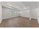 Spacious bedroom showcasing recessed lighting, hardwood floors, and white walls at 1627 48Th N Ave, St Petersburg, FL 33714