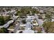 Aerial view of neighborhood featuring RV parking, highlighting property with convenient recreational vehicle accommodation at 2122 Holiday Dr, Holiday, FL 34691