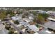 Areal view of a community featuring cozy single-Gathering homes and tree-lined streets at 2122 Holiday Dr, Holiday, FL 34691