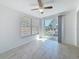 Dining area featuring sliding doors to patio and views of the outdoor space at 2122 Holiday Dr, Holiday, FL 34691