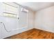 Bright bedroom with hardwood floors and a window for natural light at 2869 36Th N Ave, St Petersburg, FL 33713
