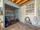 Outdoor patio with weathered walls and a wooden ceiling at 2869 36Th N Ave, St Petersburg, FL 33713