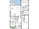 Spacious four-bedroom house floor plan with a three-car garage, a kitchen, and a Gathering area at 31651 Westbury Estates Ave, Wesley Chapel, FL 33545