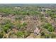 Scenic aerial view of a neighborhood with lush greenery, highlighting community layout and residential areas at 33357 Westwood Dr, Ridge Manor, FL 33523