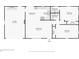 Floor plan shows layout of living room, kitchen, bedrooms, bathrooms, and garage at 33357 Westwood Dr, Ridge Manor, FL 33523