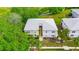 Aerial view of the property, highlighting its well-maintained exterior and lush landscaping at 367 Bobby Jones Rd # 367, Sarasota, FL 34232