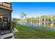 A view of the pond from the screened in patio at 6070 80Th N St # 104, St Petersburg, FL 33709