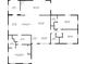 Floor plan showcasing the layout of the home, including the kitchen, bathrooms and bedrooms at 7912 3Rd S Ave, St Petersburg, FL 33707