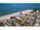 Aerial view of property with beach access and ocean views at 12512 1St W St # 2, Treasure Island, FL 33706