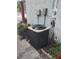 Exterior view of new AC unit on updated home at 14633 Sassandra Dr, Odessa, FL 33556