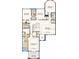 Second floor plan featuring four bedrooms, three bathrooms, a laundry room, a game room and a balcony at 1714 Trailhead Ln, Zephyrhills, FL 33541