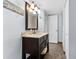 Charming bathroom with a spacious vanity and ample storage at 1901 Oyster Catcher Ln # 823, Clearwater, FL 33762