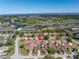 An aerial view of homes close to waterfronts, golf courses and country clubs in Tampa Bay area at 2312 Heron Cir, Clearwater, FL 33762
