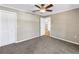 Bedroom with carpet flooring and standard closet at 2312 Heron Cir, Clearwater, FL 33762