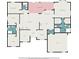 Detailed floor plan showcasing the layout of this home, including bedrooms, bathrooms, kitchen, and living areas at 260 Moccasin Hollow Rd, Lithia, FL 33547