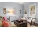 Comfortable living room with stylish furnishings and artwork on the walls at 4105 W Corona St, Tampa, FL 33629