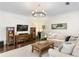 Comfortable living room with hardwood floors, stylish decor, and ample seating at 4310 W Sevilla St, Tampa, FL 33629