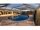 Inviting screened pool with brick deck and access to home at 6526 Senegal Palm Way, Apollo Beach, FL 33572
