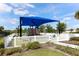 Community playground with a colorful play structure and a shade cover, perfect for children to enjoy at 6632 Laxey Ct, Zephyrhills, FL 33541