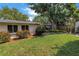 Spacious backyard with lush green grass and attractive landscaping at 9044 Lynwood Dr, Seminole, FL 33772