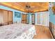 Comfortable bedroom with wood ceiling, ample closet space, and bright, airy feel at 106 23Rd Ave, St Pete Beach, FL 33706