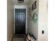 Inviting entryway with stylish decor and a black front door, creating a warm welcome at 11833 Clare Hill Ave, Riverview, FL 33579