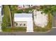 Aerial view of home highlighting the location and property lines at 1423 Venetia St, Nokomis, FL 34275