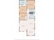 Detailed floor plan showcasing bedrooms, baths, living room, kitchen and dining area, and laundry room at 1423 Venetia St, Nokomis, FL 34275