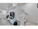 Living area with staircase leading to the second floor at 1967 Hovenweep Rd, Wesley Chapel, FL 33543